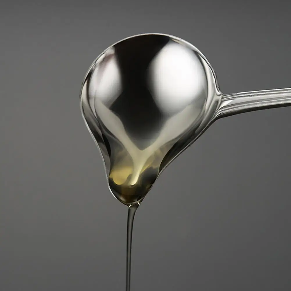 Kitchen Oil Drizzle Tool Anti-rust Oil Spoon Durable Stainless Steel Oil Spoon for Effortless Drizzling Home Restaurant Hotel