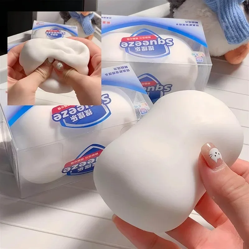 Soap Ball Squishy Soap Stress Ball Fidget Slow Rising Simulation Soap Stress Relief Fidget  Anti Stress Props For Kids & Adults