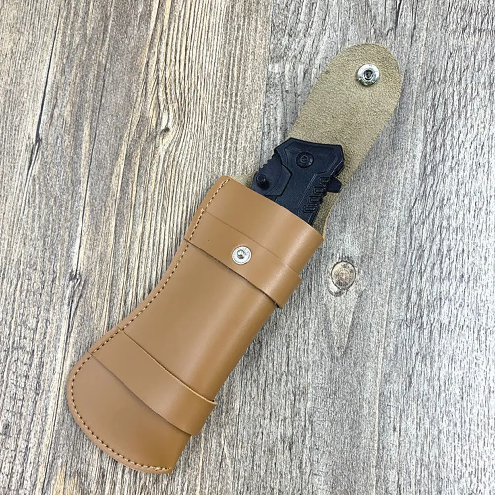 

Чехол для хранения ножей (1 шт.), портативный защитный чехол с креплением на ремень, для использования на улице, держатель для ножей, маленький инструмент для хранения ножей, защита от ржавчины