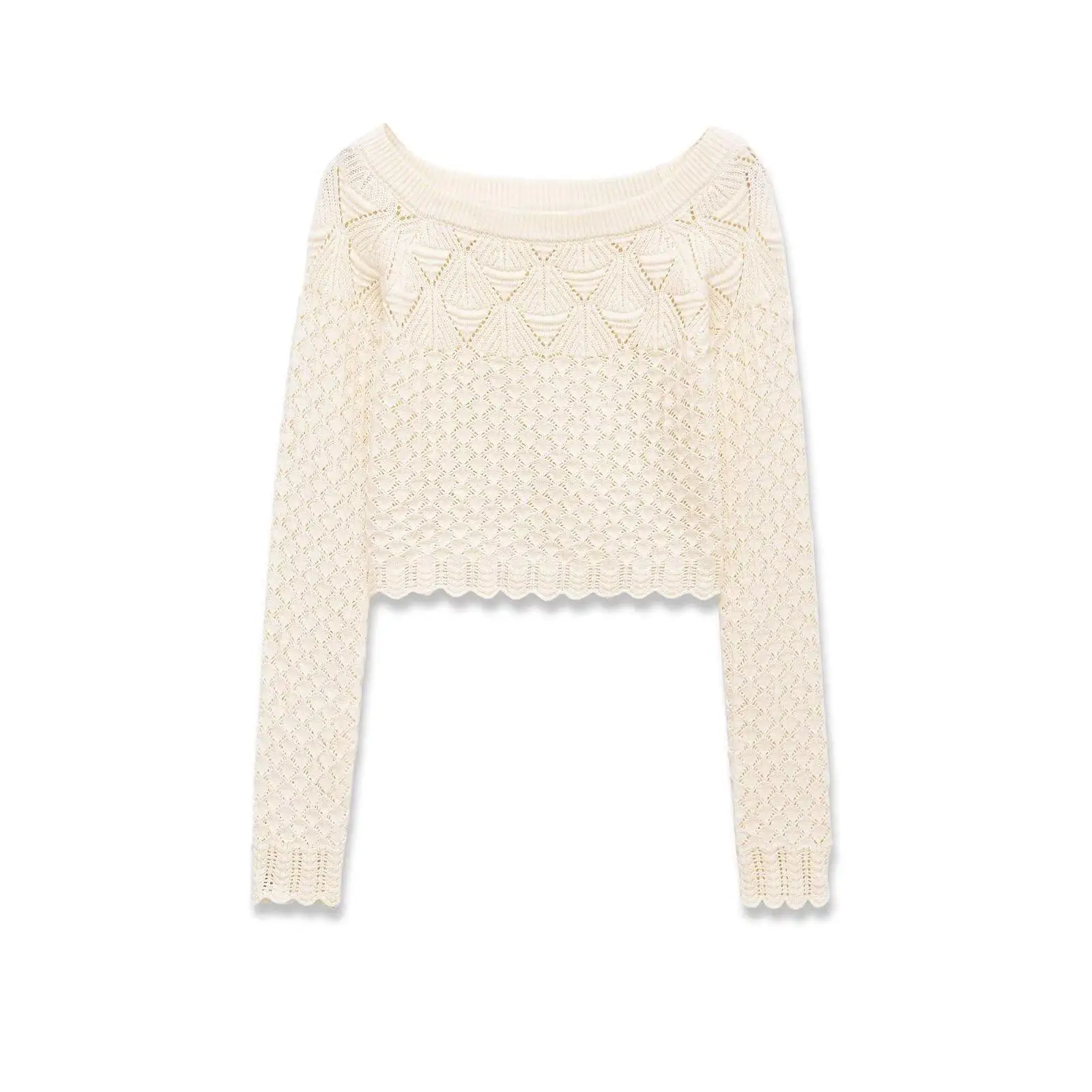 2026 Premium Quality Feminine Figure-Hugging Knitted Top Office Lady Daily Outfit