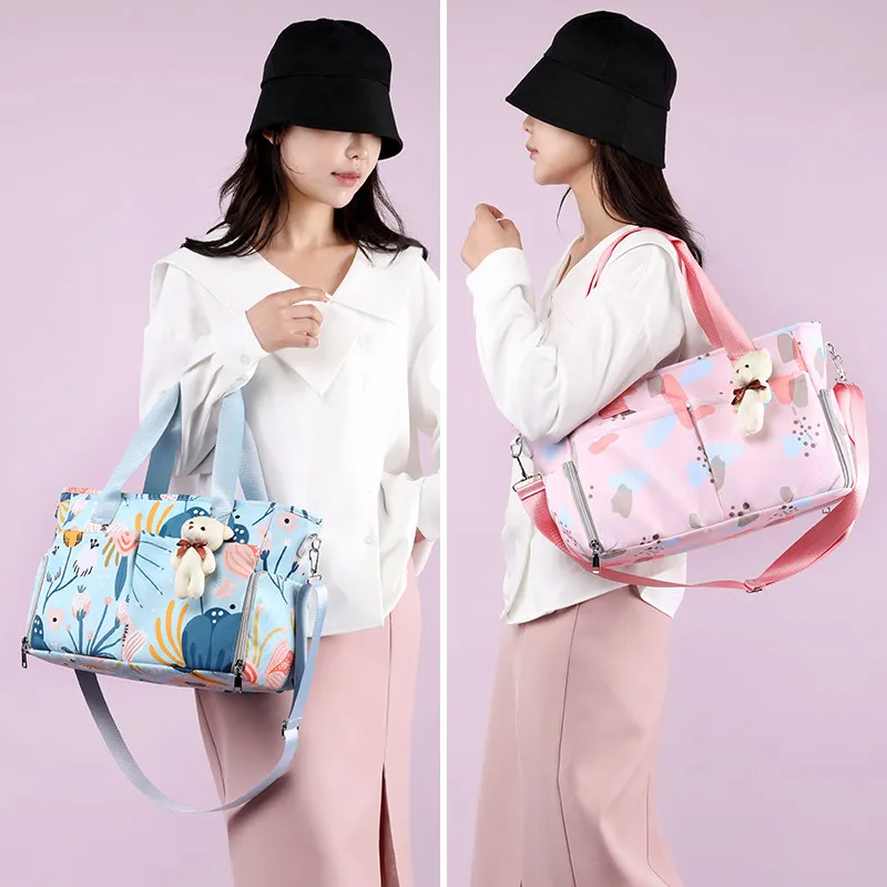 Mother Shoulder Bag Crossbody Fashion Multifunctional Waterproof Floral Printing Maternity Diaper Baby Bag For Travel 2026
