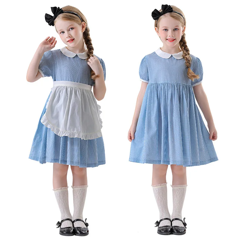 زي Blue Fairy T Alice Princ للأطفال، زي لخادم الهالوين، مادة البوليستر، الصينية التقليدية...