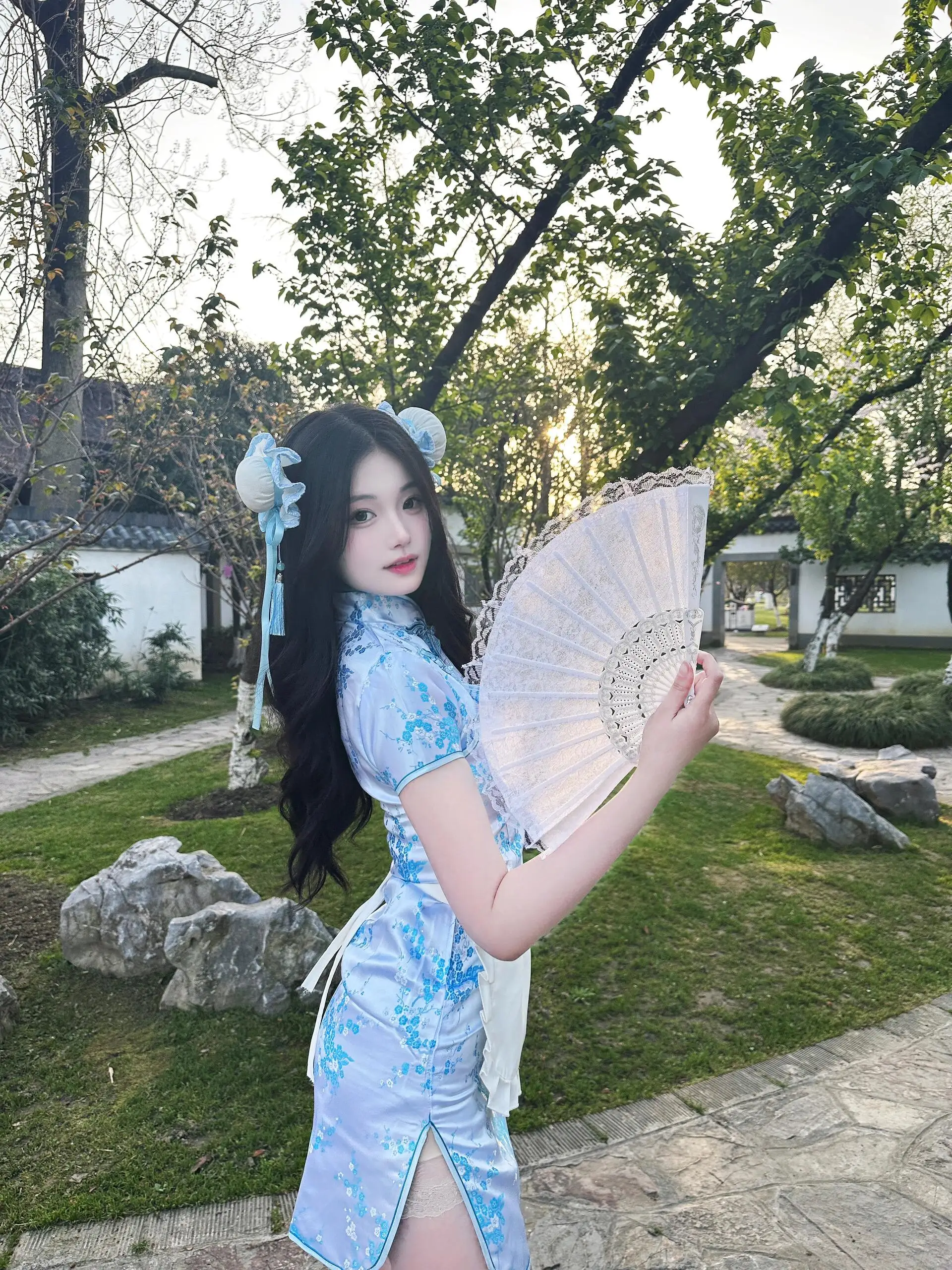 New Chinese Sle  Dr ort Sve ort  Daily Wear Soft Girl Maid orm loween Cisas Cosplay ...