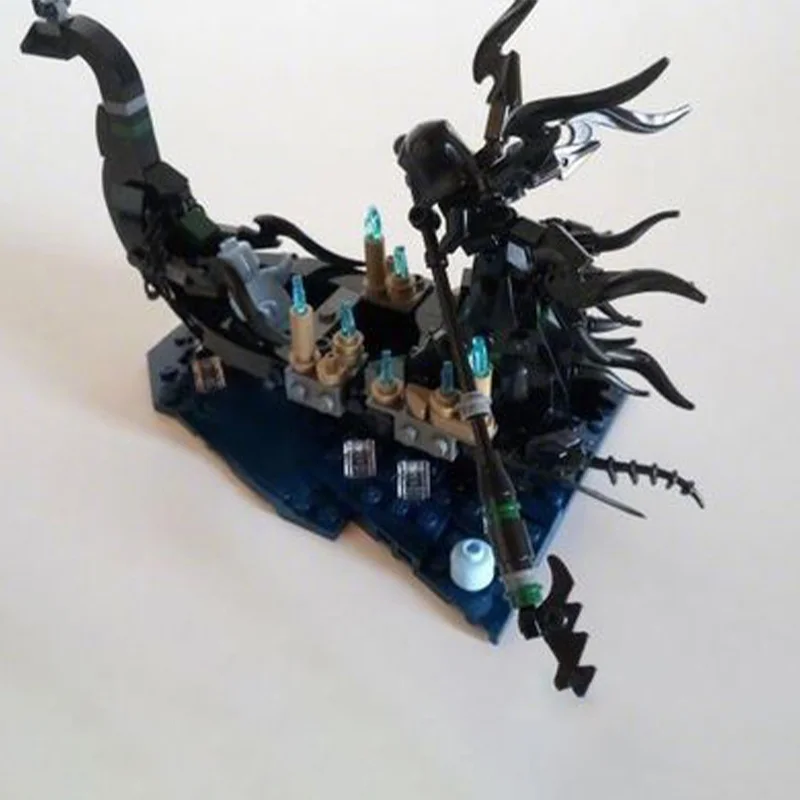 231pcs MOC Souls Ferryman Boated Model Building blocks Architecture Assemble toy creative Christmas gifts Brick Kids Birthday