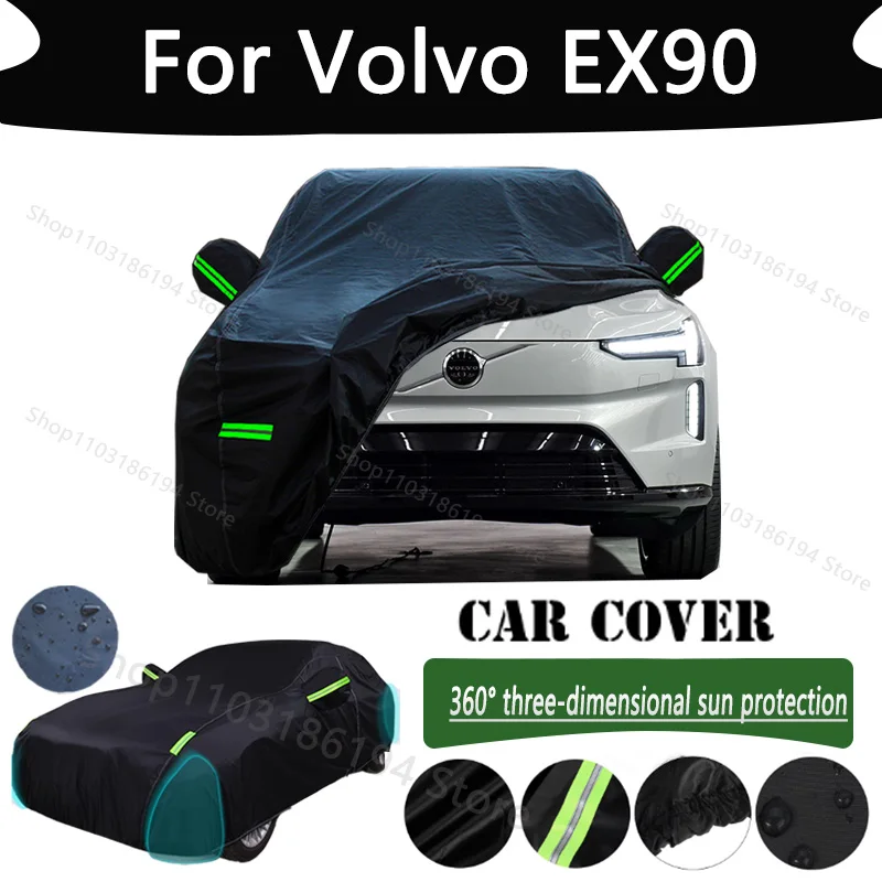 

For Volvo EX90 Outdoor Protection Full Car Cover Snow Covers Rainwater Sunshine Dustproof Scratches Car Cover