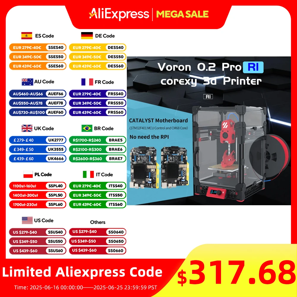 

Комплект 3D-принтера Toaiot Voron V0.2 Pro R1 CoreXY с печатными деталями, обновленный мини-Stealthburner Klipper, лучшее качество, 3D-печать «сделай сам»