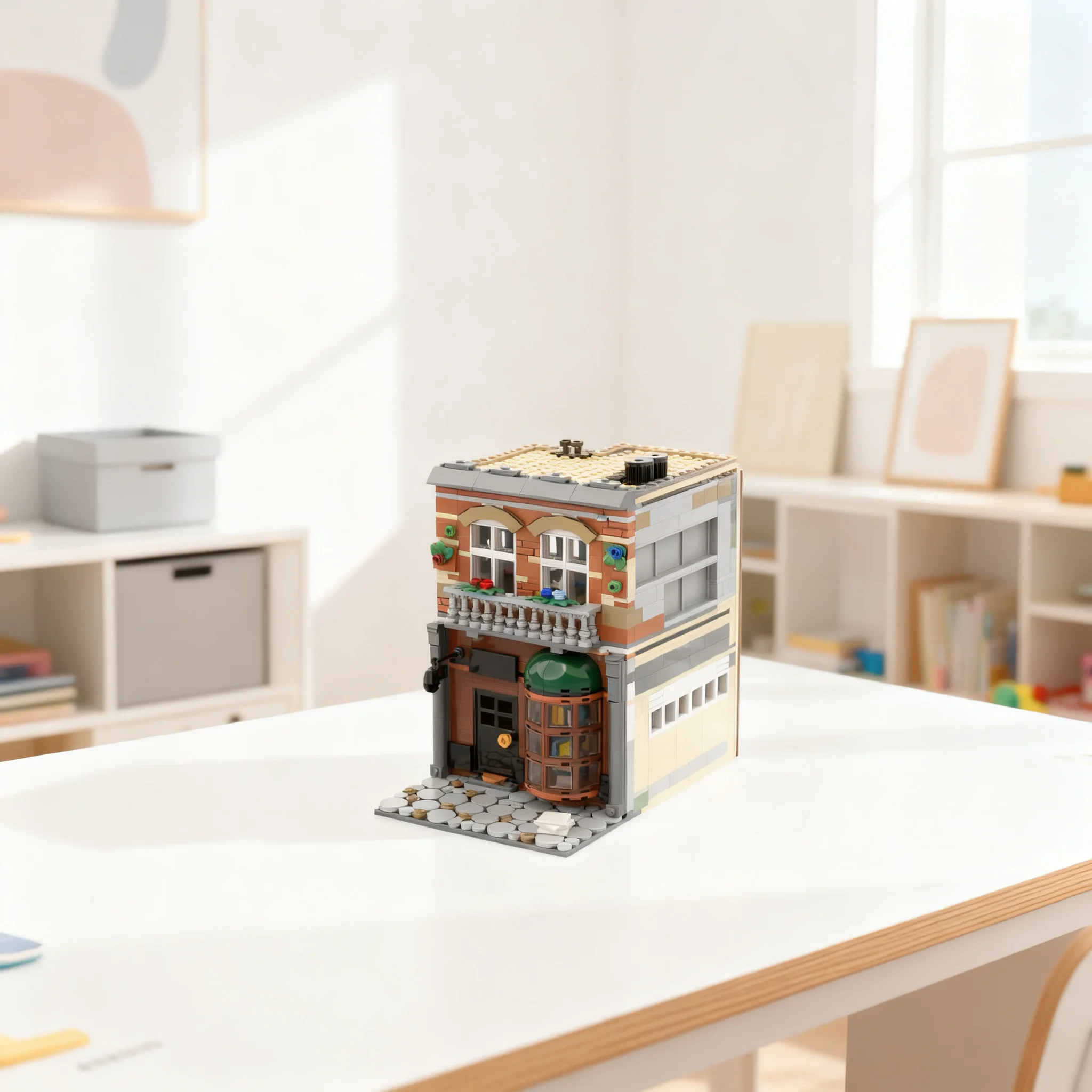 826pcs MOC Sherlock Book Shop Modular Modular Buildings Model Building Blocks Construction 3D Creative DIY Brick Idea Craft