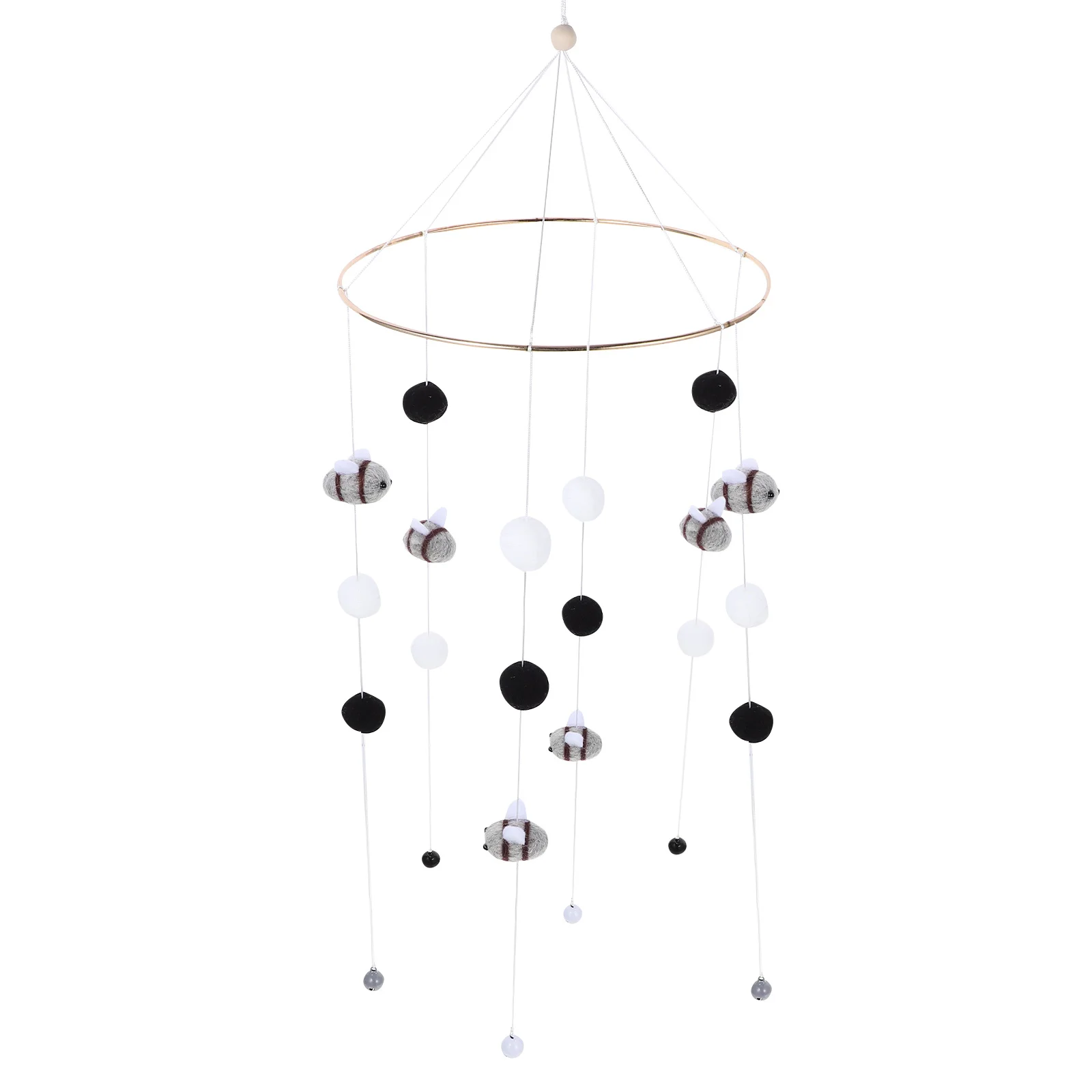 سرير الطفل المحمول النحل الرياح الرنين قلادة معلقة الحضانة الديكور غرفة الاطفال سرير الطفل معلقة حلية النحل الرياح الرنين قلادة