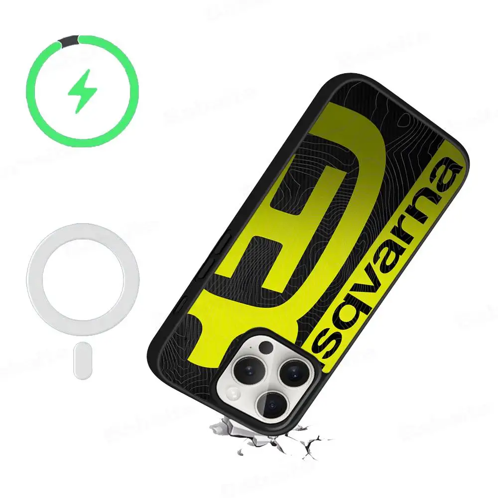 H-Husqvarnas Logo Magnetic For Magsafe Phone Case For iPhone 17 Air 16 Pro Max 15 14 13 12 11 Protective Cover view 2
