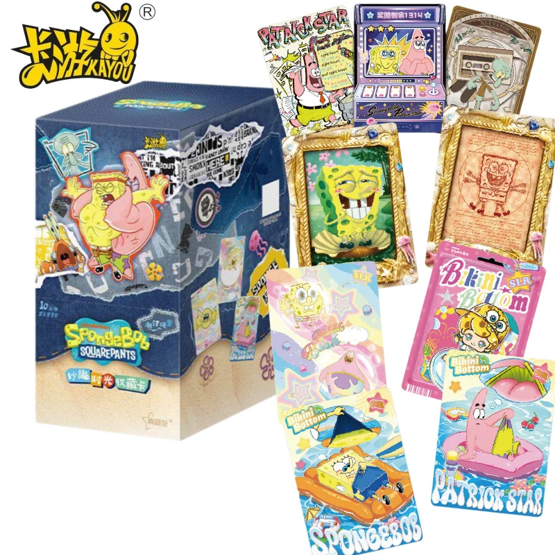 

Genuine Kayou Spongebob Squarepants Fun Time Collection Card Collection Pack Collection Card Anime Peripheral Card Toys Gifts