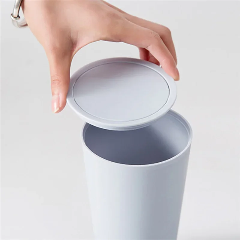 16.5x8cm Waste Bin Small Trash Can Mini Desktop Litter Trash Little Tabletop Trashbox for Desk Car Trash Bin Dropship Kitchen