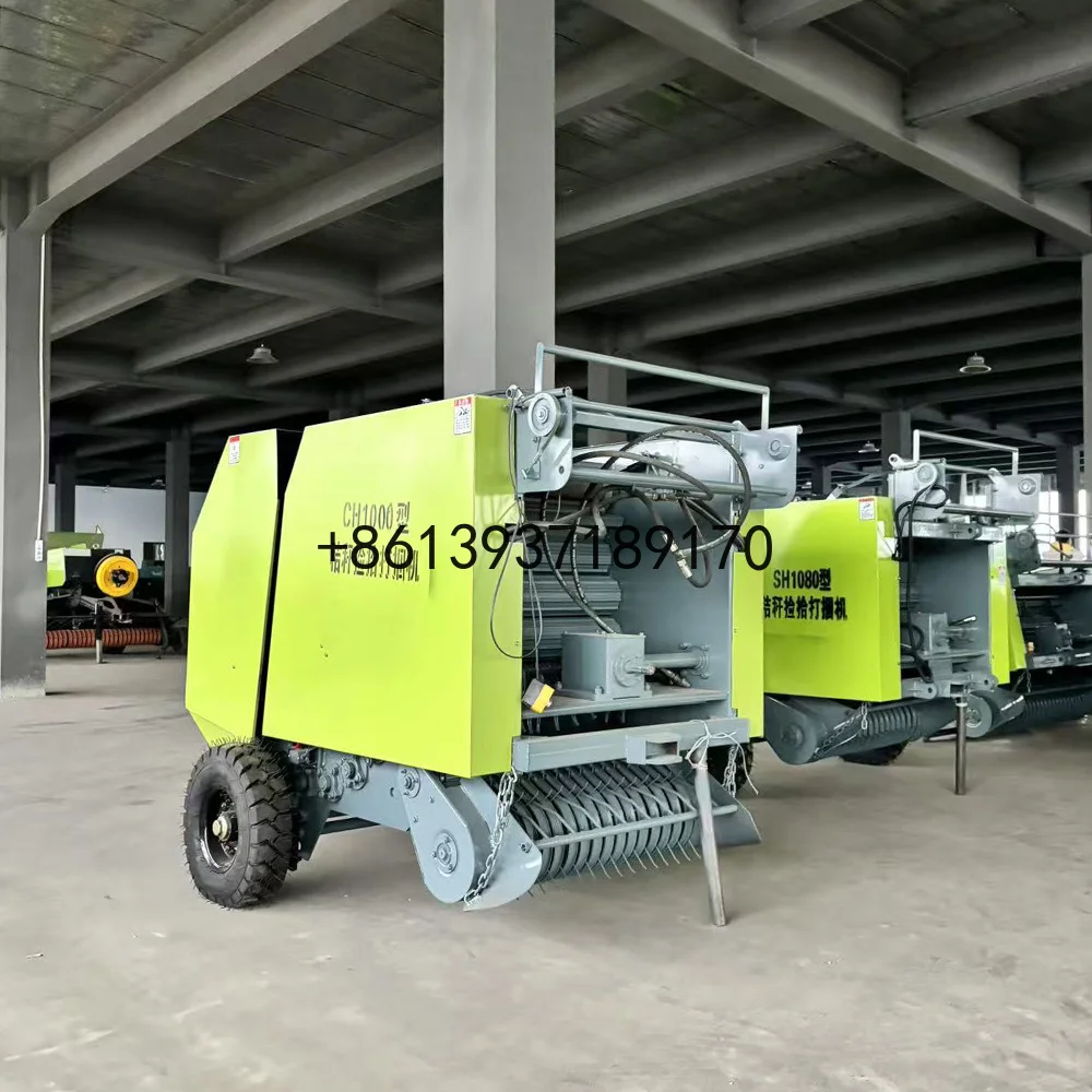 High Efficiency Baler Machine Silage Baler and Wrapper Small Mini Hay Baler for Harvesting Packing Modern Farm Use