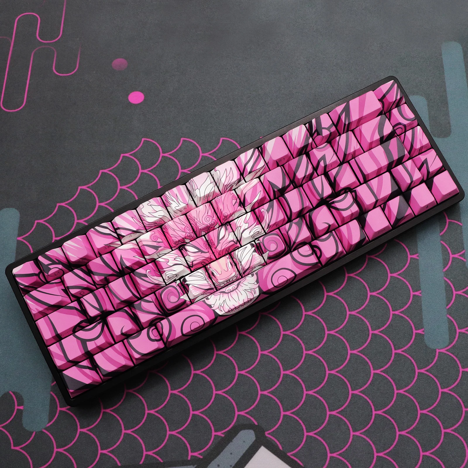 Imagem -03 - Pbt Double Shot Side Print Shine Backlit Keycaps para Teclado Mecânico mx 61 Teclas 108 96 87 Nj80 84 75 68 64 61