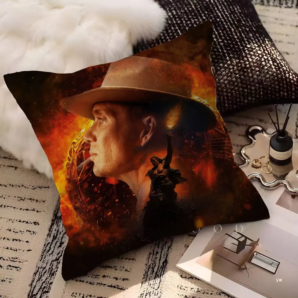 Classic Movie Oppenheimer Personalized Pillow Cover Kids Bedroom Wild Party Decor Pillowcase kid Birthday shower Gift