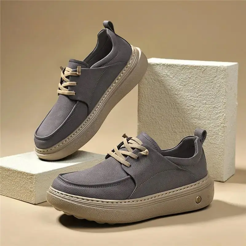 

Men's 2025 Autumn New Small Soft Leather Trend Casual Leather Shoes Versatile Platform Business Board Shoes