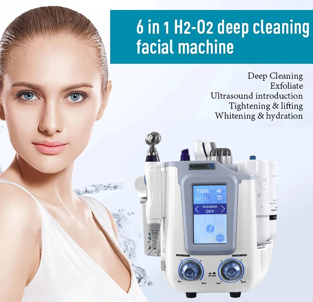 Multifunction Spa Beauty Skin Rejuvenation Oxygen Facial Machine Clean Beauty Equipment