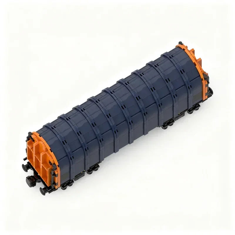 822PCS MOC City Train Sliding Tarpaulin Wagon Model Building Blocks Creative Assembly Display Home Decor Construction Gift Shelf