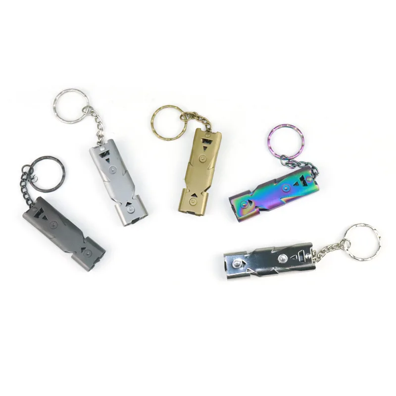 Survival Whistle Whistle Outdoor Distress Whistle Stainless Steel High-Frequency Seismic Rescue Whistle High-Decibel Whistle