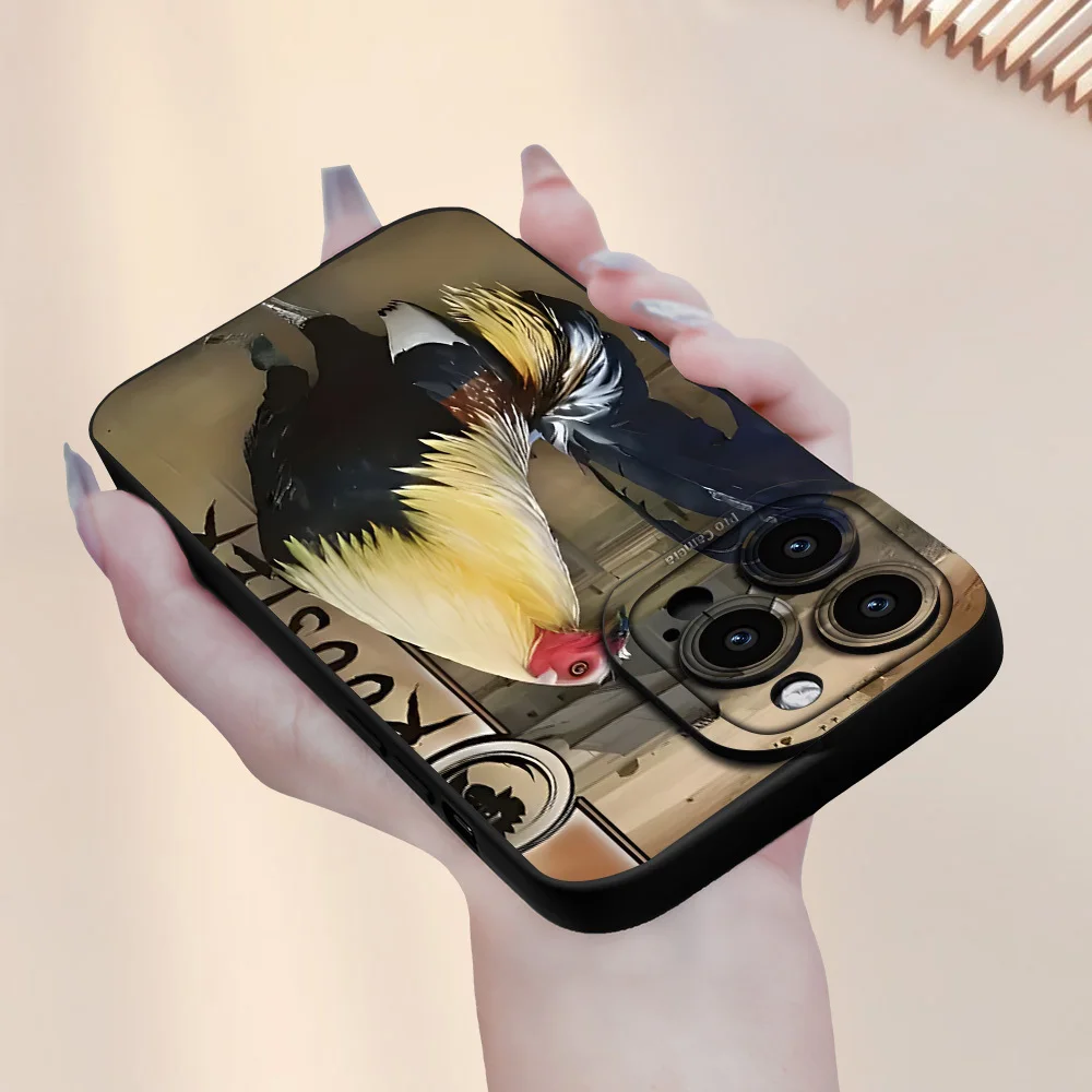 حافظة هاتف بنمط الديك ممتازة، حافظة هاتف غير لامعة جديدة رائجة البيع، مناسبة لهاتف آيفون 17 16 15 14 13 بروماكس. #4