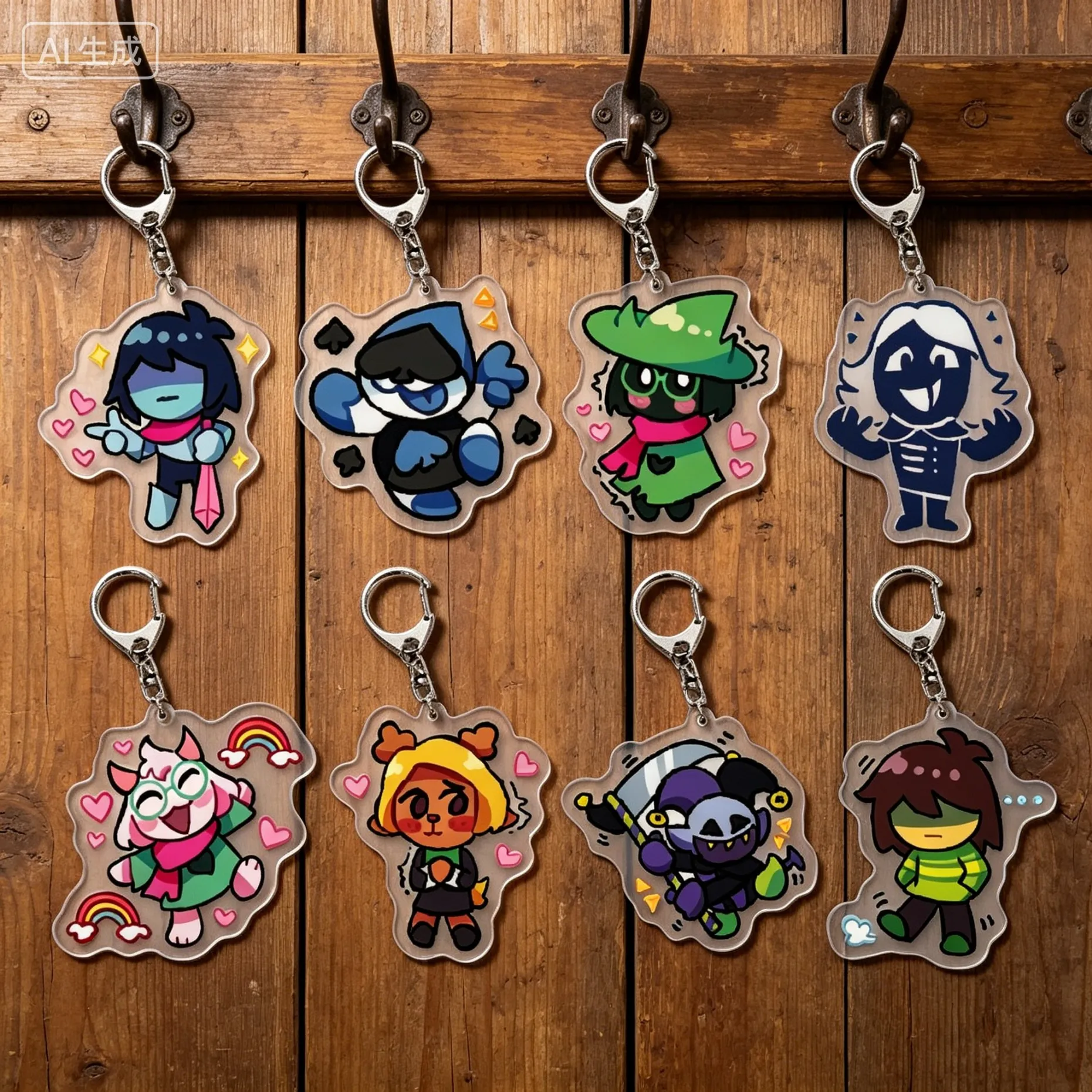Акриловые брелоки-подвески Game Deltarune с персонажами Крис, Сьюзи, Ралей, Ноэль, украшения для сумок, подарки для друзей, изысканные изделия