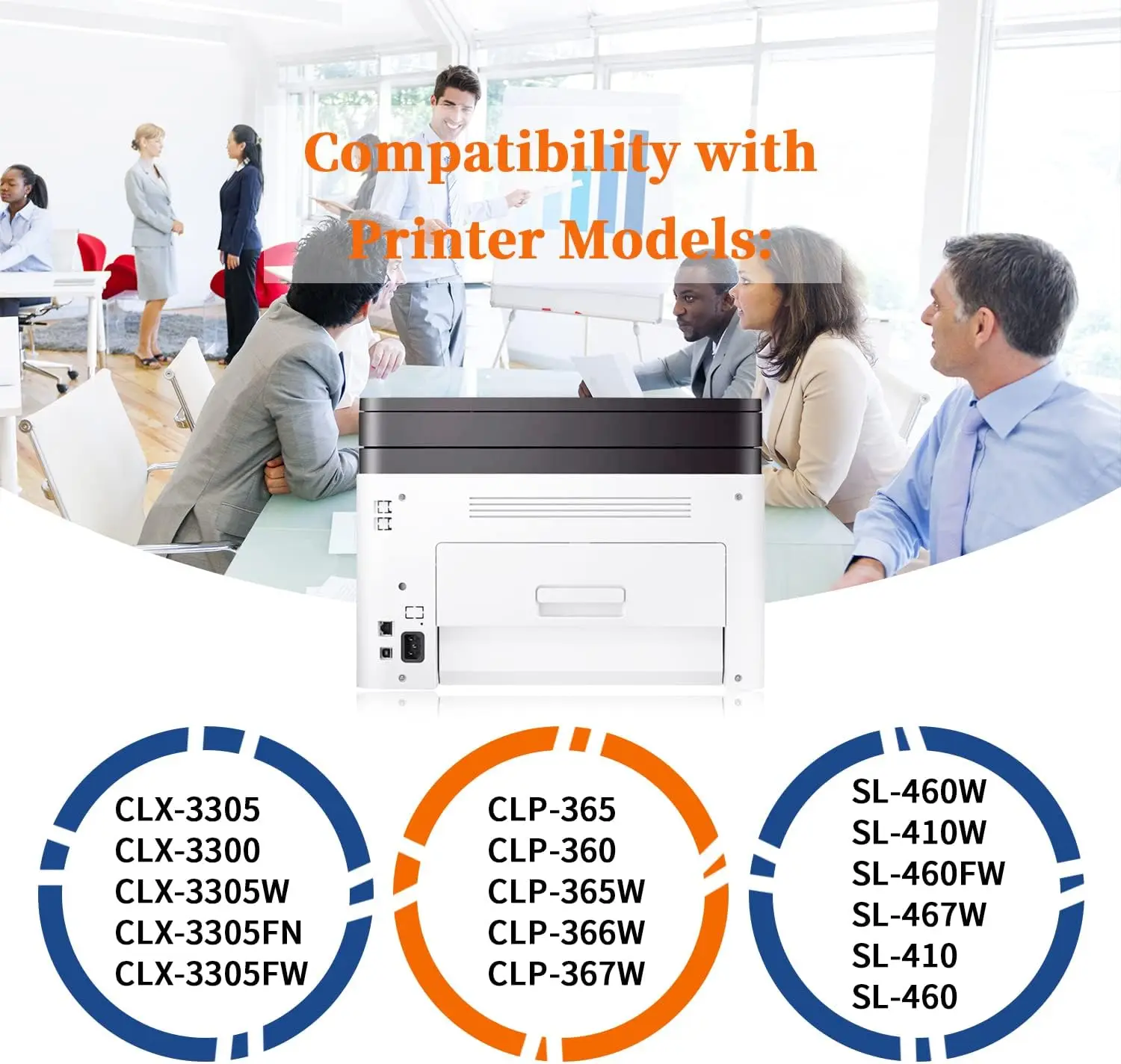 Jhaan CLT-406S (CLP-360) Multipack 4er-Pack kompatibel mit Toner Samsung C460W CLX 3305 C410W CLP-365 C460FW CLX-3300 – Detail 2