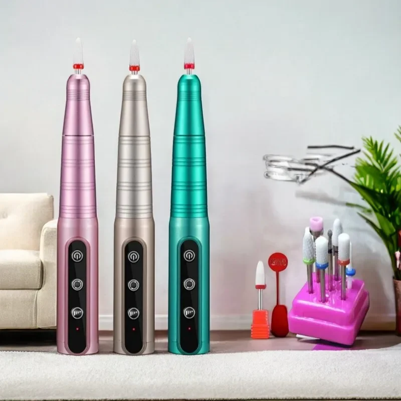 

35000RPM Electric Nail Drill Machine Wireless Manicure Milling Cutter Set For Gel Polishing Nail Drill Pen Salon Nail Equipment