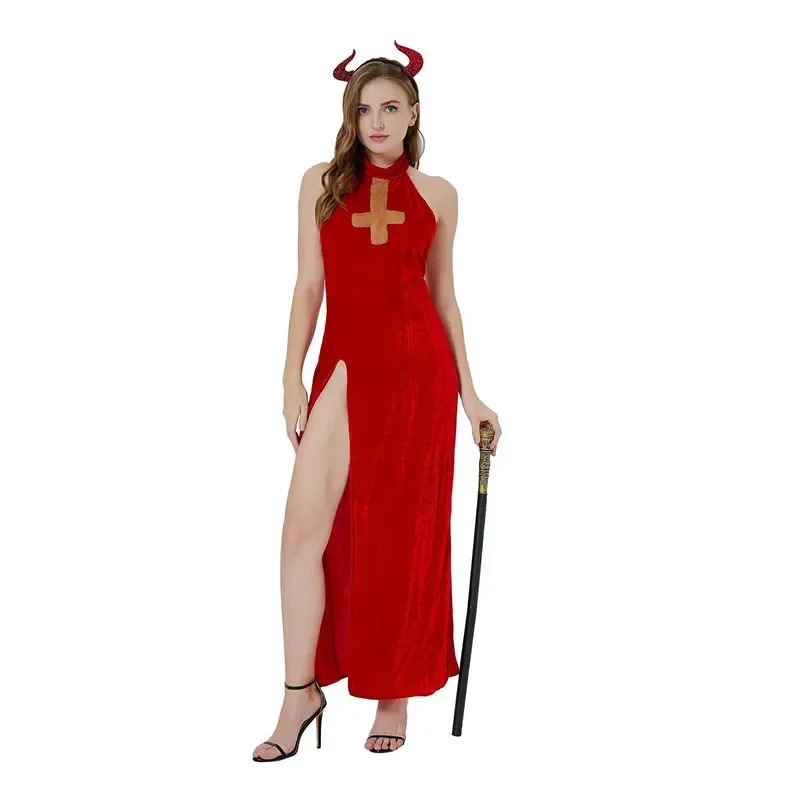 Halloween Cosplay Witch Costumes Cow Devil Dress Vampire Costumes