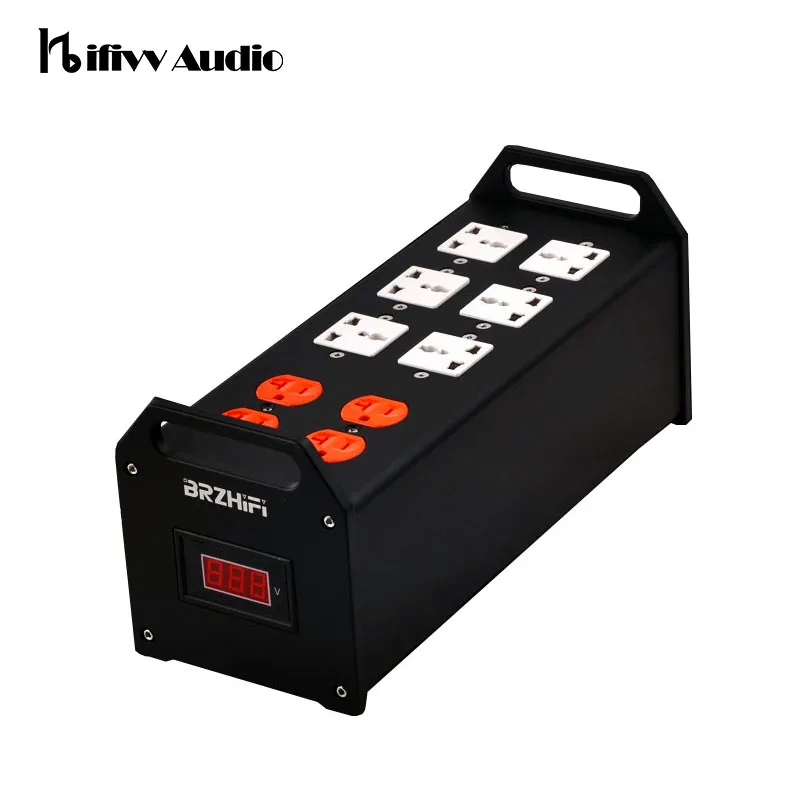 

PW1 Home Audio Amplifier Dedicated Power Filter Purifier Audio Power Socket 60A for HiFi Noise Reduction Power Purification