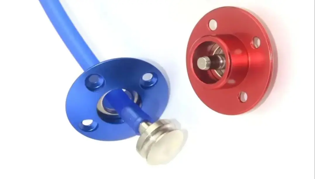 2type Aluminum Fuel Filler Dot with or without Magnetic Plug Port for RC Boat Aircraft Smoking System Fuel Gas Airplane