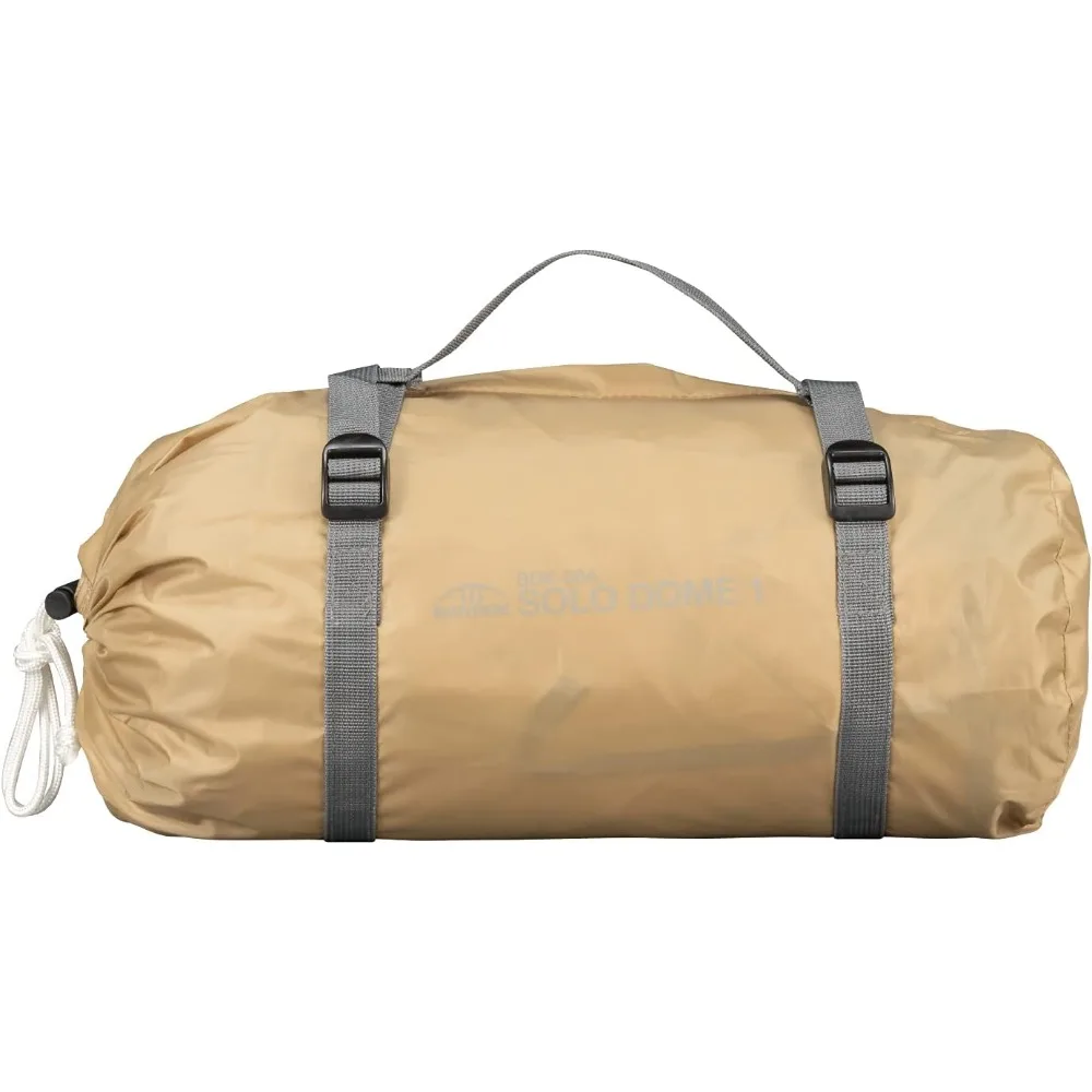 خيمة محمولة على شكل قبة لشخص واحد مع حقيبة تخزين مدمجة