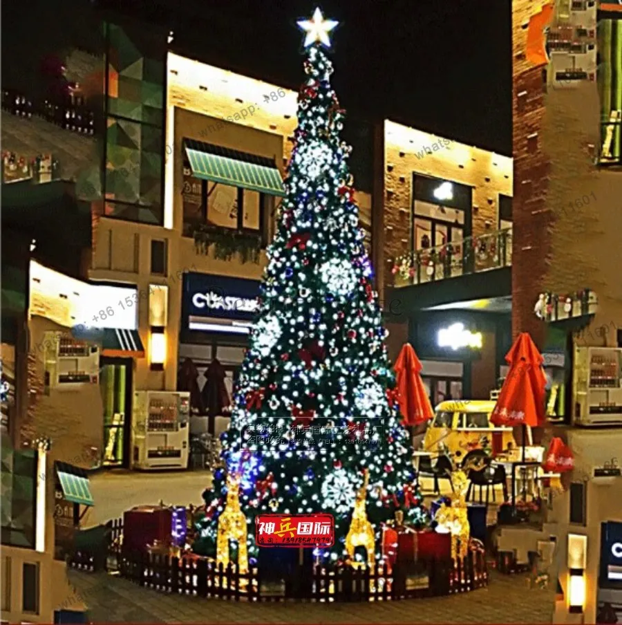 Outdoor large Christmas tree 4/5/6/7/8/9 meters Christmas shopping mall hotel interior luxury decoration 10-12 meters