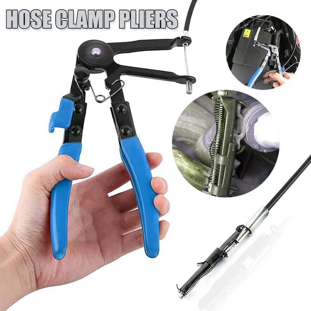 Flexible Wire Stipper Long Reach Water Hose Clip Pliers Spring Clamp Plier Radiator Car Repair Removal Hand Tool