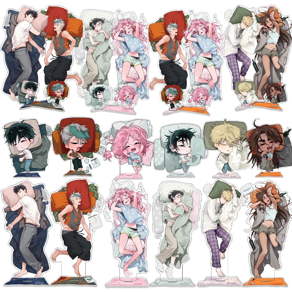 Alien Stage Mizi Sua Till Hyuna Ivan Luka 15CM Cute Anime Acrylic Stand Keychain Desktop Ornament Model Collection Fans Gift
