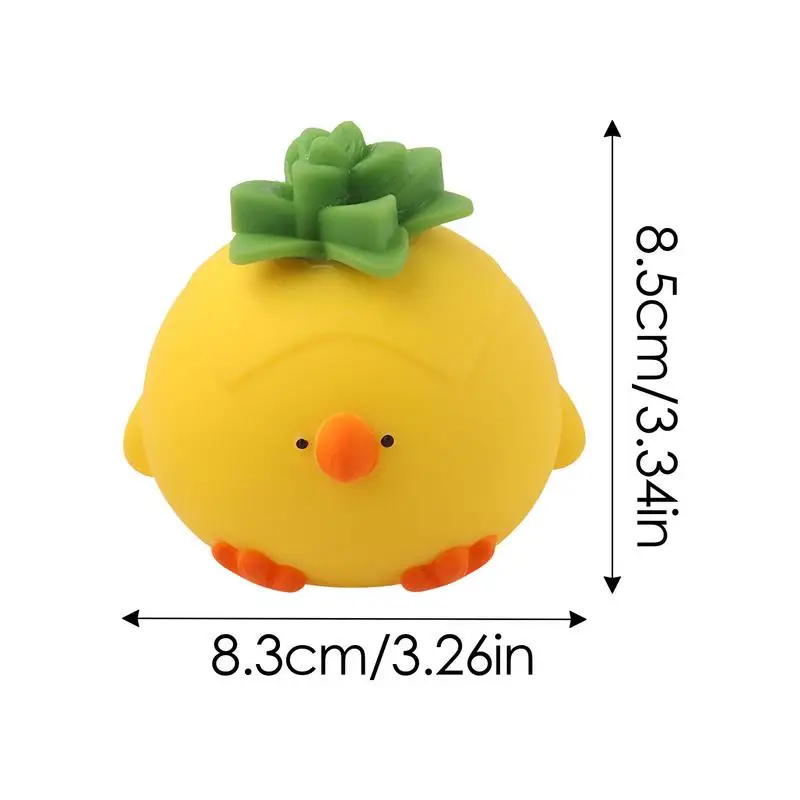 Zabawki sensoryczne Pineapple Chicken Shaped Animal Press Ball Zabawna zabawka do ściskania Kreatywne zabawki Fidget Stress Relief Dla kobiet Mężczyźni