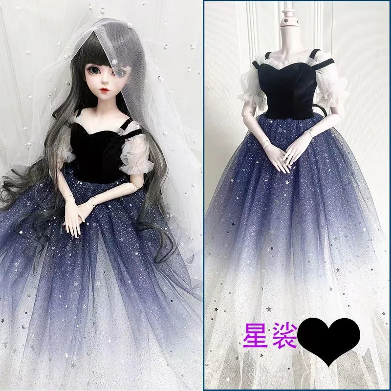 1/3 BJD Doll Clothes Handmade Doll Accessories Fashion Casual Suit Dress DIY Dress Up 60CM Doll Children Toys For Girl Gift