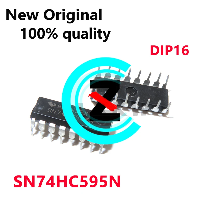 10/PCS New SN74HC595N 74HC595N DIP16 8-bit serial input/parallel output register In Stock