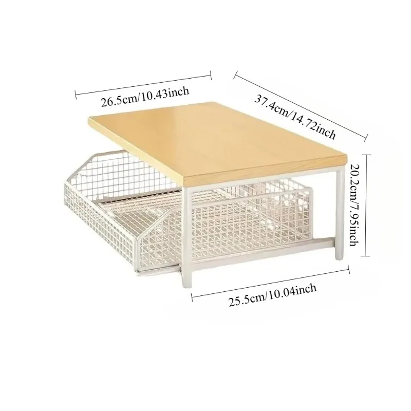 1pc Multifunctional Kitchen Storage Shelf Microwave Stand Organizer… — view 6