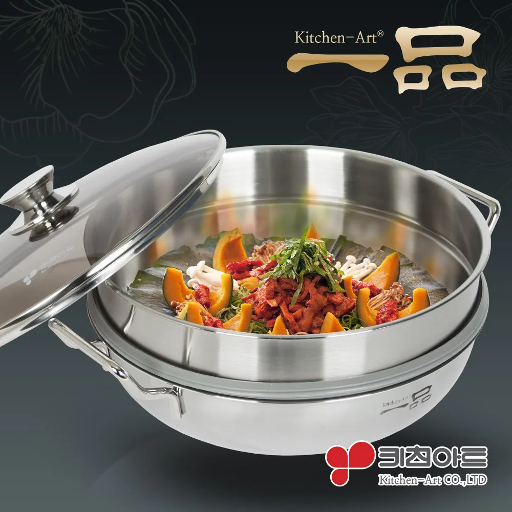 28cm in a two-layer steamed pot for a piece of a piece of kitchenware