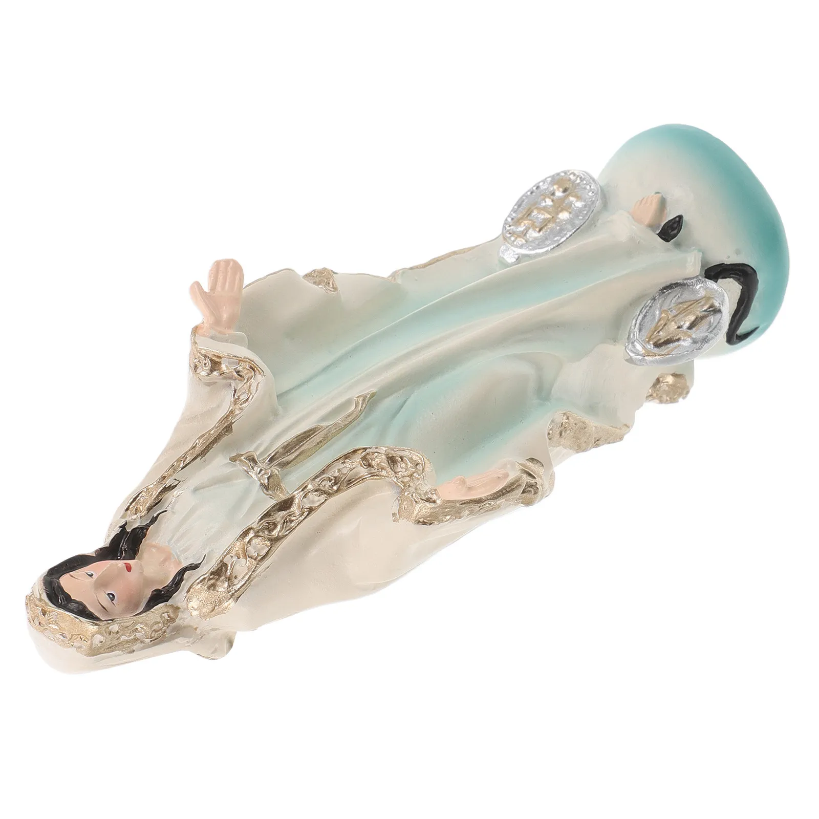 Our Lady of Guadalupe Statue Catholic Mary Resin Sculpture Mini Religious Altar Desktop Entryway Decor Gift