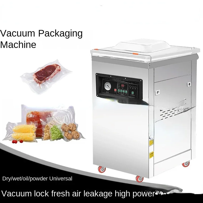 Hot sales DZ-600 Vacuum Packaging Machine Large Commercial Rice Brick Vacuum Machine Wet and Dry Dual-Use