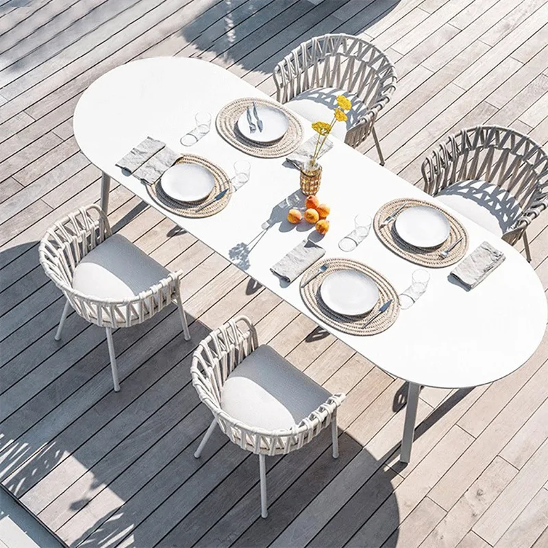 

Outdoor tables and chairs designer rattan leisure courtyard Nordic balcony three-piece outdoor