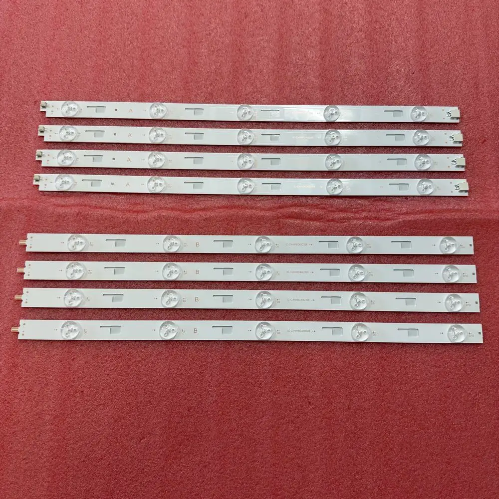 4pcs/set LED Backlight Strip 10LED For TOSHIBA 40L2433DB 40L2433D IC-C-HWBC40D328 40L22433D8