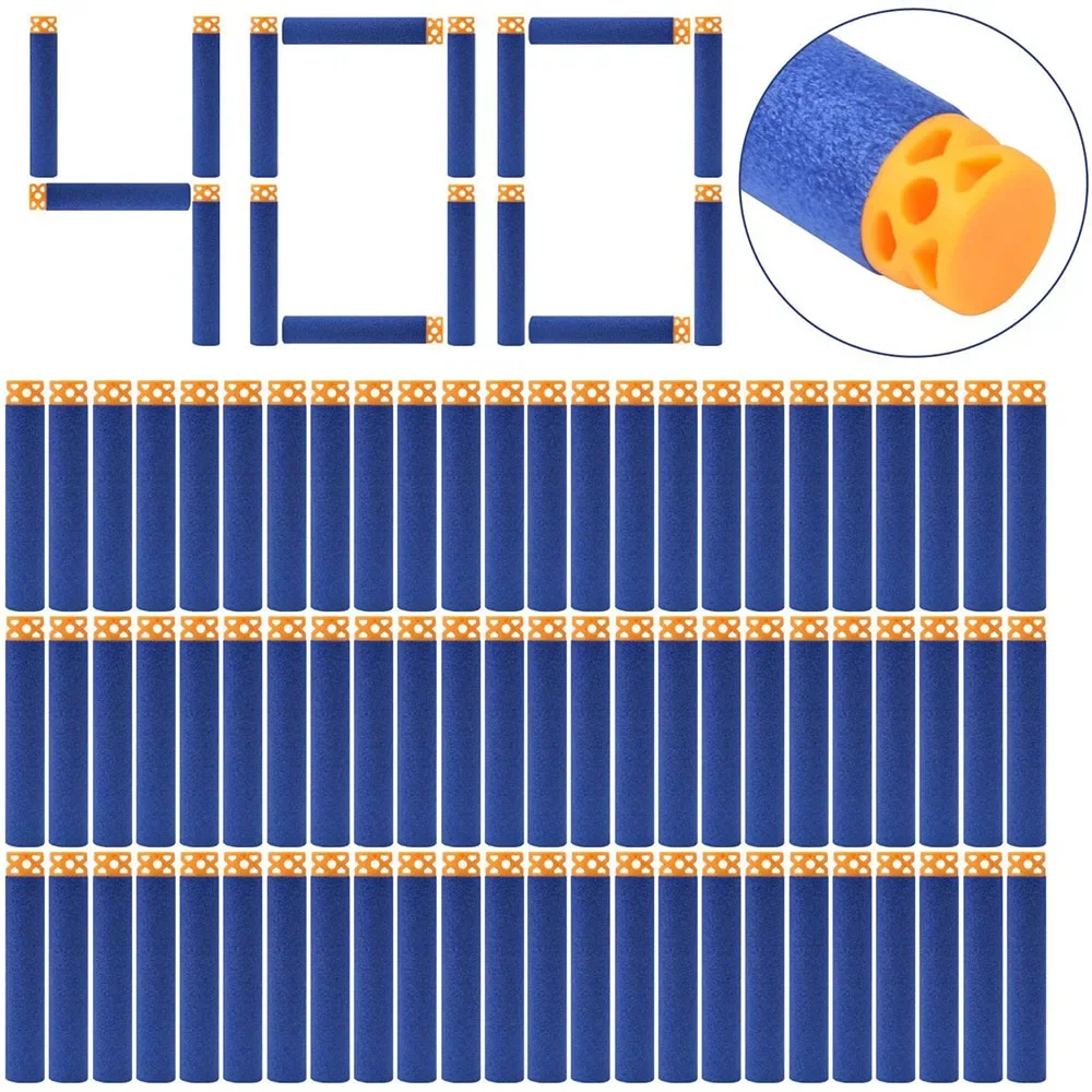 

T Blue Hollow Soft Foam Darts Lite Waffle Head Refill Bullets Outdoor Toy Gun Shooting Parts