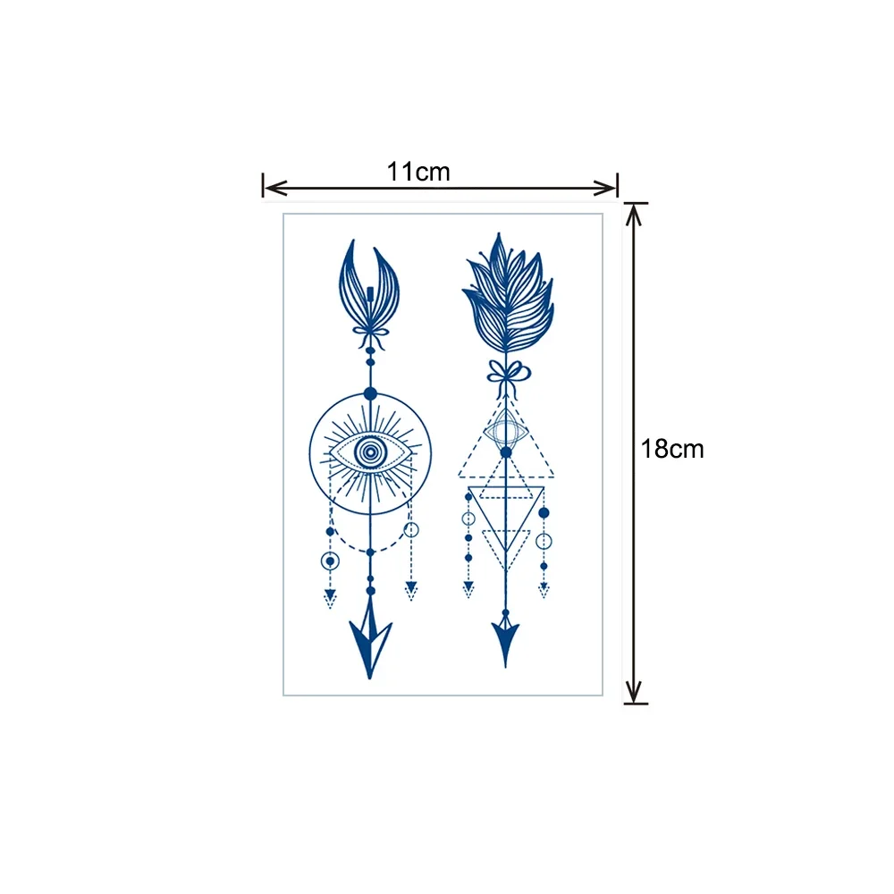 عصير الحبر الوشم للماء المؤقتة الوشم ملصق الذراع وهمية الوشم هيئة الفن الوشم ملصق دائم 15 يومًا