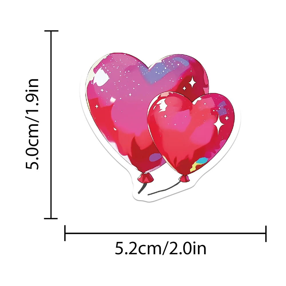 

10/30/50PCS Cartoon Rose Red Girl Shining Sticker DIY Decoration Waterproof Skateboard Notebook Graffiti Toy