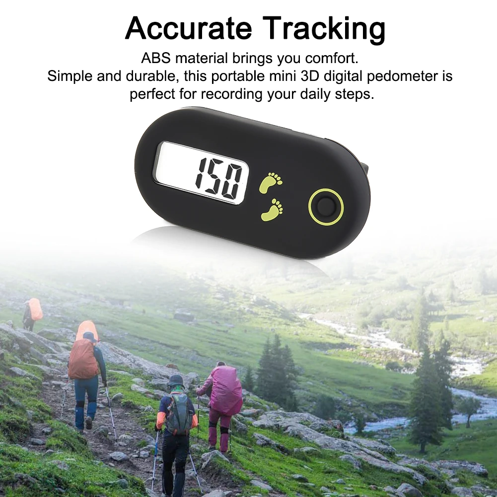 يتميز عداد الخطى الصغير المبتكر بتقنية استشعار متقدمة لدعم أهدافك المشي والجري بكفاءة
