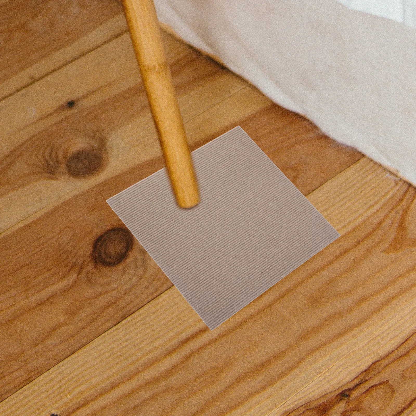 

10 Pcs Adhesive Tiles for Kitchen Non-slip Floor Stickers Carpet Removable Peel and Khaki Polyester