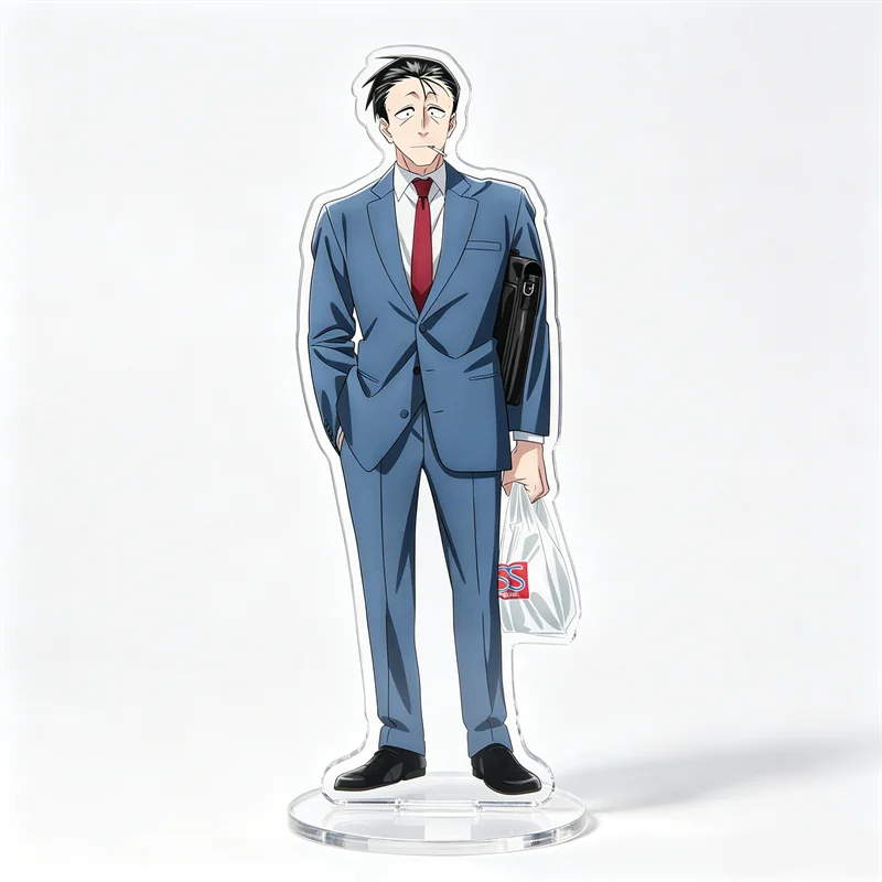 Smoking Behind The Supermarket with You Sasaki Yamada Anime Acrylic Cartoon Figure Display Stand Model Plate Keychain Jewelry view 5