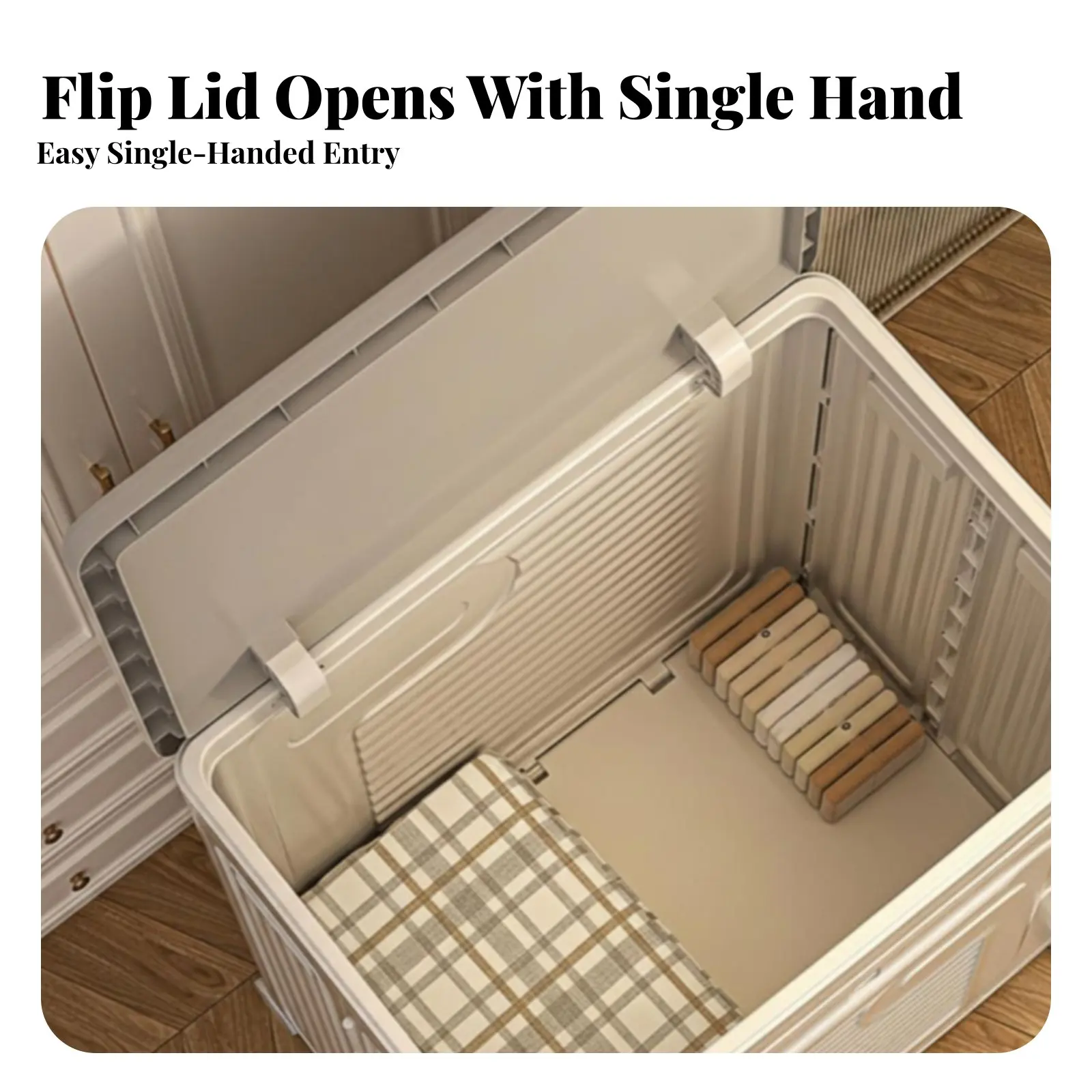 

Складной тканевый контейнер большой вместимости для домашнего хранения, складная конструкция, переднее открытие, для дома, общежития, под кроватью