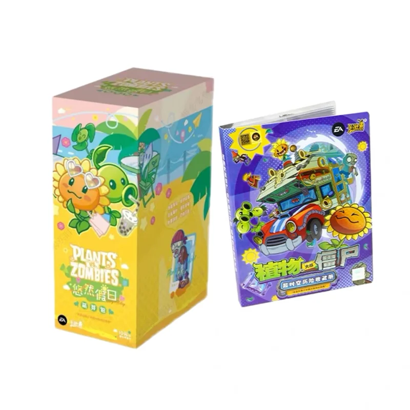Kayou Plants Vs Zombies Trading Cards Genuine Leisure Holiday Sprout Pack Dessert Happy Cards Collectible Peripherals Card Album